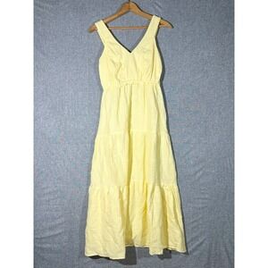 Nanette Leopore Butter Yellow Cotton Muslin Dress Small